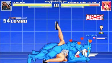 Kung Fu Girl Rides Exveemon's Hard Shaft to Orgasmic Bliss