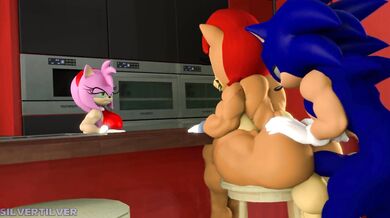 Amy's Hot Lesbian Threesome with Sally and a Lucky Cock