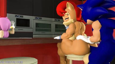 Amy's Hot Lesbian Threesome with Sally and a Lucky Cock