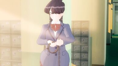 Cum-Slurping Cutie Komi Can't Say No to Tongue Tor*ture! [HMV]