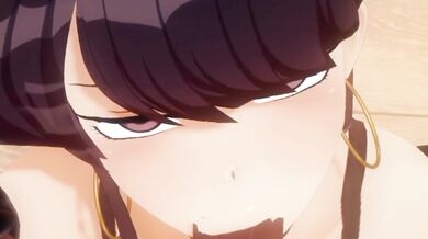 Cum-Slurping Cutie Komi Can't Say No to Tongue Tor*ture! [HMV]