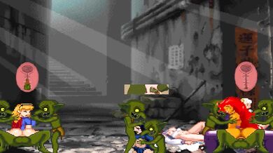 Sexy Superheroines Get Raped by Goblin-like Creatures in the Darkest Dungeon