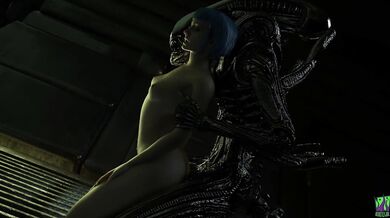Evelyn and the Xenomorph: A Love Story - Passionate Sex with Beastly Joe