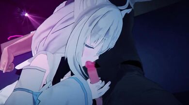 Holographic Live Hentai with Shirakami Fubuki! Starring Robin00 in 'The Frost Maiden Awakens'