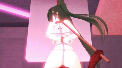Sparkle and Fu Xuan's Anal Train Adventure with the Silver Wolf