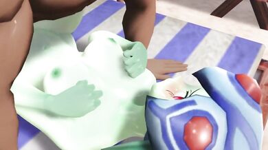 'Beached and Banged by a Beach-Loving Ranamon'