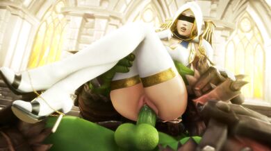 Noname55 Presents Luna on Top of a Monstrous Orc Cock in Crystal Clear 4K Quality