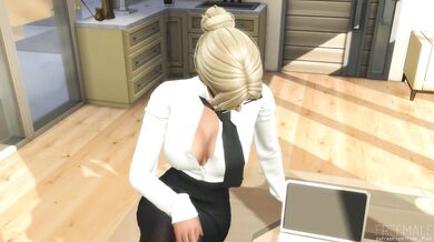 Office Hottie's Anal Descent: Ultra High Definition Experience