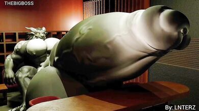 Insatiable Dragon's Unquenchable Lust for Cock Worship and Muscle Expansion (Cock Vore)