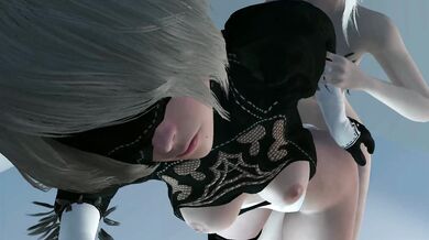 Futa Kaine and 2B Loops: A Silent Nasty Romp