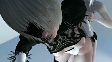 Futa Kaine and 2B Loops: A Silent Nasty Romp