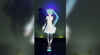 Hatsune Miku's Tight Pussy Gets Nailed by a Big Cock in Gishinanki