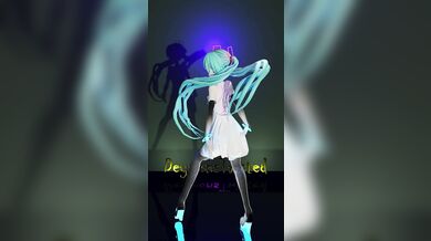 Hatsune Miku's Tight Pussy Gets Nailed by a Big Cock in Gishinanki