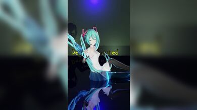 Hatsune Miku's Tight Pussy Gets Nailed by a Big Cock in Gishinanki