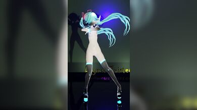 Hatsune Miku's Tight Pussy Gets Nailed by a Big Cock in Gishinanki