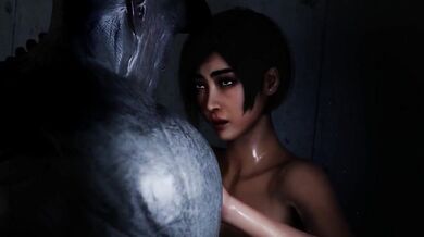 Ada Wong's Captive Fucksession in the Interrogation Room with Mr. X