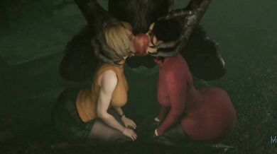 Rewritten as: "Sexy Women and a Werewolf Beast: A Wild Night of Lust"