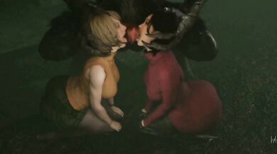 Rewritten as: "Sexy Women and a Werewolf Beast: A Wild Night of Lust"