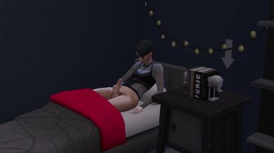 'Morbidly Beautiful Futanari's Bedroom Jerk-Off Session'