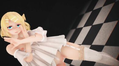 Kagamine Rin and Hibiki Dance (000MMD)
