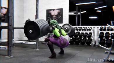 'She-Hulk's Muscle Workout - The Ultimate Bodybuilding Challenge!'