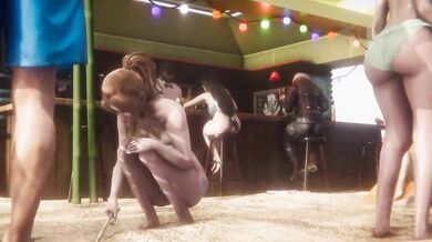 Tifa's Rough Sex on the Beach with Brutalisk3D (Preview)