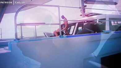 Tits and Tugs on a Boat: Ashley Graham's Hentai Fuck Fest!