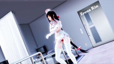 Sexy Office Romance: Erena and Rin, a steamy collection of three-ways and group sex in the workplace.