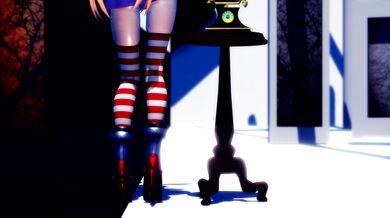 Shameless Shimakaze Gives Out Her Phone Number in This Masturbating 3D Anime Porn!