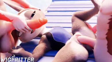 Swimming Pool Fun With Judy's Double D's