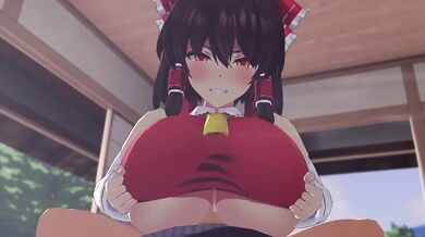 Massive Boobed Reimu's Masturbation Marathon