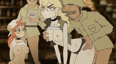 'Eri and Fio go wild in the bedroom, bar sex with Kyde'