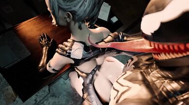 Black Cat Oiled Up And Ready For Some Hard Fucking