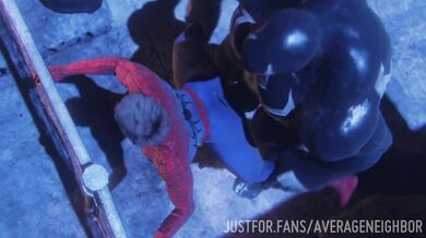 'Venom and Spider-Man in the Bedroom - A Toys' Playground'