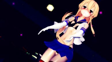 Furious Fucking with the Marine Bloomers by Shimakaze in MMD R15 Porn Video