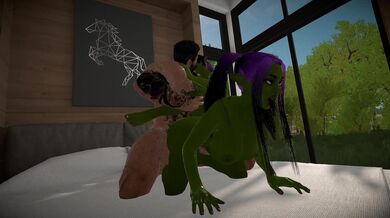 Tentacle Demon's Naughty Pleasure Session with a Curvy Elf