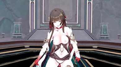 Little Girl Gets Her First Taste of Haniwa's Hard Dick in the Garden
