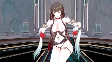 Little Girl Gets Her First Taste of Haniwa's Hard Dick in the Garden