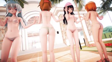 Wet Dance Sisters Shake It (000MMD)