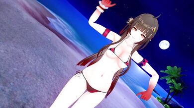 Lingsha Lushes Over Haniwa's Tiny Nature Sanctuary in MMD Porn Video