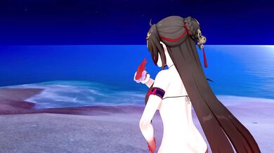 Lingsha Lushes Over Haniwa's Tiny Nature Sanctuary in MMD Porn Video