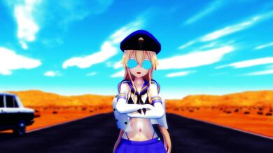Queen Fucker: Shimakaze's Anal Romp with Hamselvish in R15 MMD