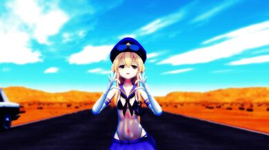 Queen Fucker: Shimakaze's Anal Romp with Hamselvish in R15 MMD