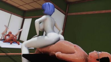 Asuka and Rei's Hot and Steamy Evangelion Adventure