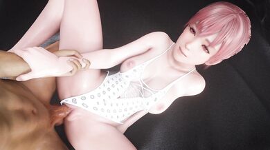 Sexy schoolgirl Honoka gets spanked and fucked in the HMV while her classmates watch!