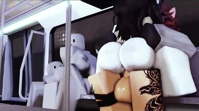 Steamy Sex Romp on Public Transit: The Kitten Fetish Affair