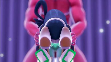 Wet Tsuyu Asui & Ultra Hero (My Hero Academia)