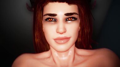 (POV) Hot Dragoness Squeezing Her Teats