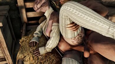 Fucking a Green-Skinned Lizard Bitch - Nord's POV