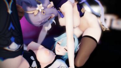Unleash Your Senses with Eula and Keqing's Torrid Encounter in HD
